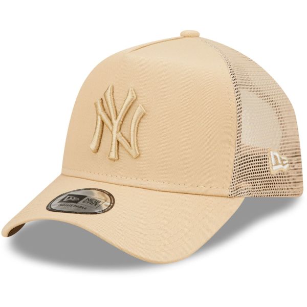 New Era A-Frame Trucker Cap - New York Yankees beige