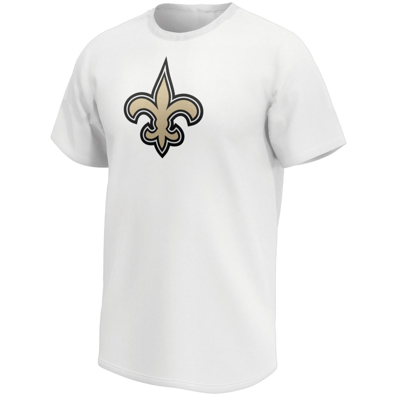 amfoo - New Orleans Saints NFL Fan T-Shirt Iconic Logo weiß