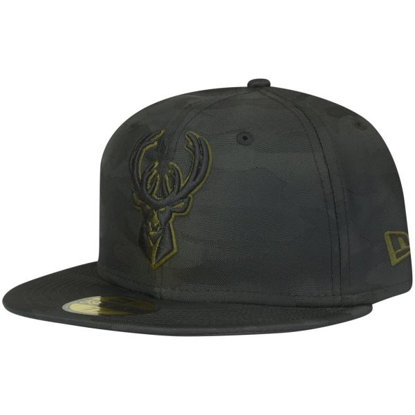 New Era 59Fifty Fitted Cap - Milwaukee Bucks schwarz alpin