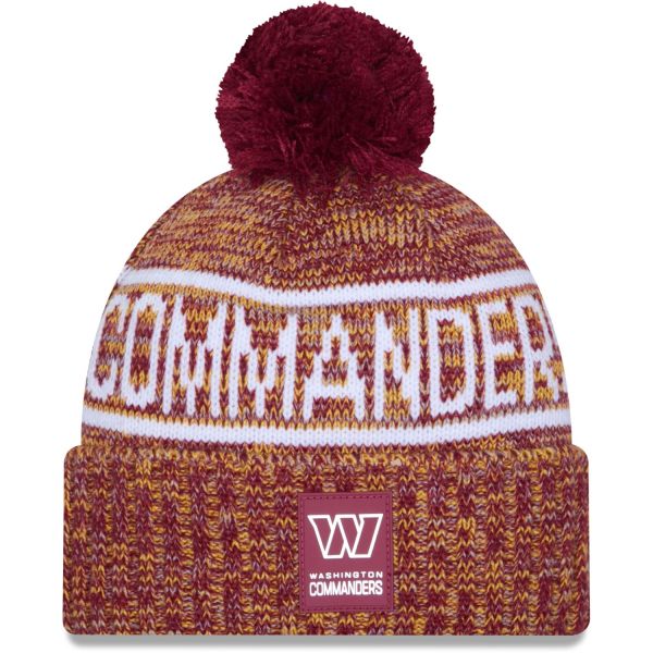 New Era Pompon Bonnet D'Hiver SIDELINE Washington Commanders