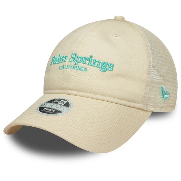 New Era 9Twenty Damen Trucker Cap - PALM SPRINGS beige