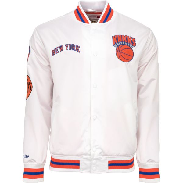 City Collection Lightweight Satin Jacket - New York Knicks