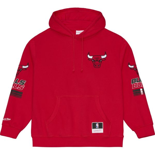 M&N Fleece NBA Hoody SIDELINE Chicago Bulls