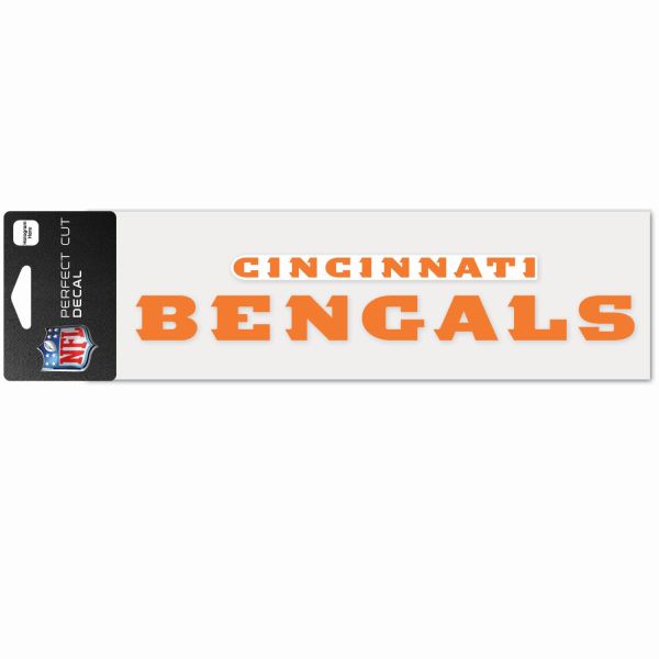 NFL Perfect Cut Autocollant 8x25cm Cincinnati Bengals
