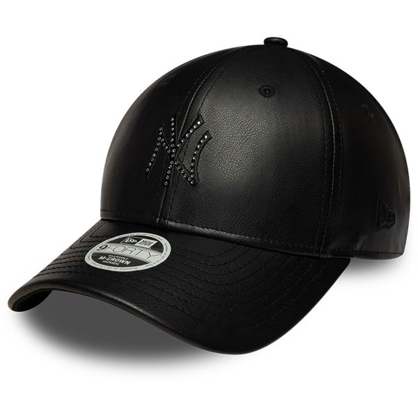 New Era 9Forty Womens Cap - LEATHERETTE NY Yankees black
