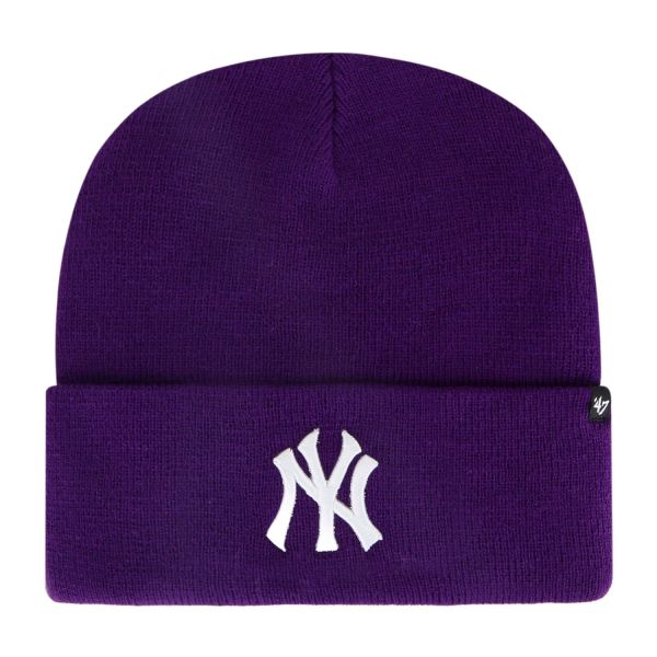 47 Brand Knit Beanie - HAYMAKER New York Yankees grape
