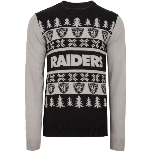 NFL Ugly Sweater XMAS Knit Pullover - Las Vegas Raiders