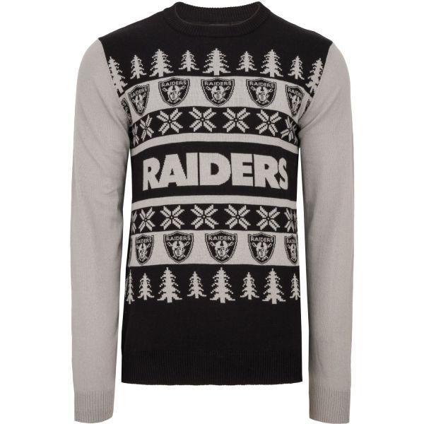 NFL Ugly Sweater XMAS Strick Pullover Las Vegas Raiders