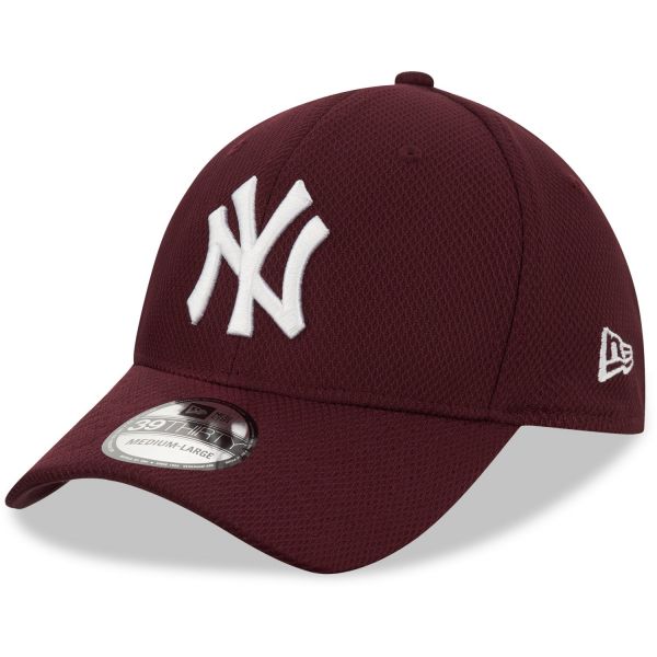 New Era 39Thirty Diamond Cap - New York Yankees maroon