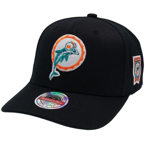 M&N Stretch Snapback Classic Red Cap - Miami Dolphins