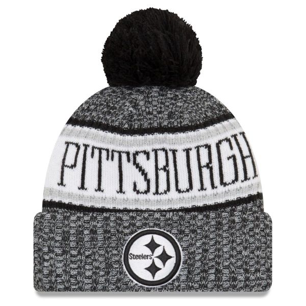 New Era NFL Sideline 2018 Bobble Beanie Pittsburgh Steelers