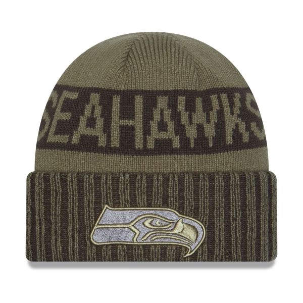 New Era Knit Beanie - SALUTE TO SERVICE Seattle Seahawks