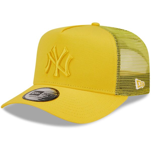 New Era A-Frame Trucker Cap - TONAL New York Yankees yellow