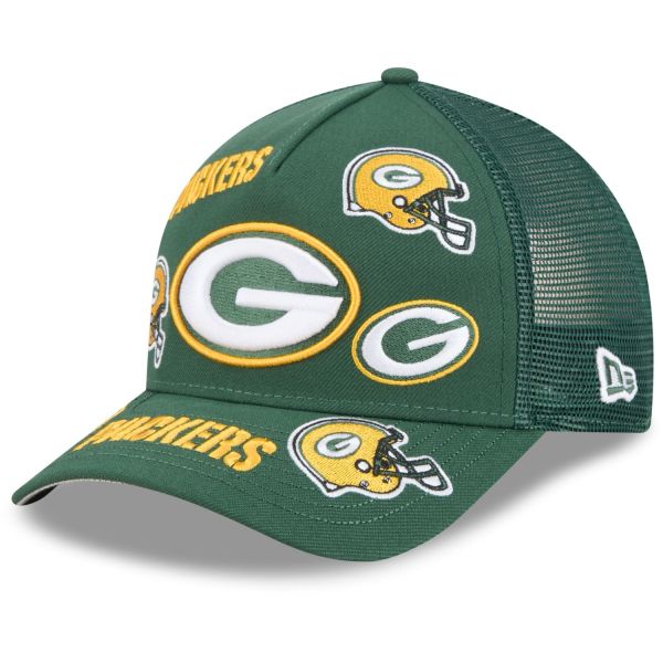 New Era 9Forty M-Crown Trucker Cap PATCHES Green Bay Packers