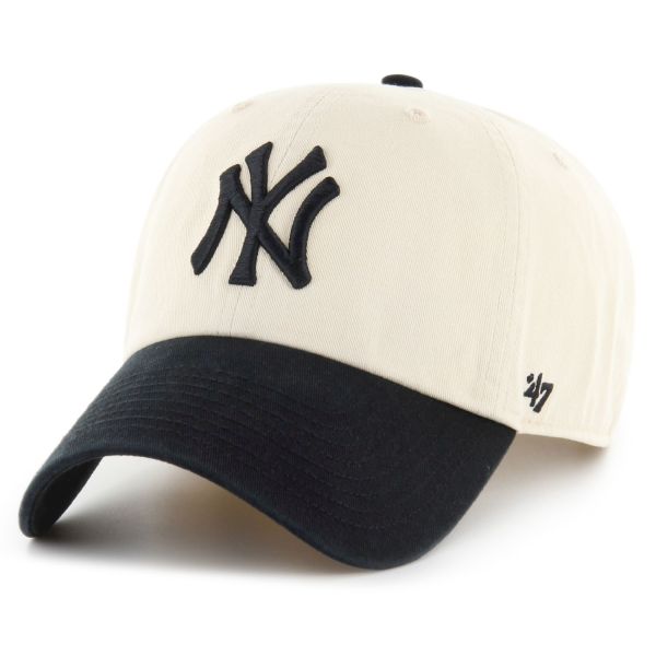 47 Brand Strapback Cap - CLEAN UP New York Yankees beige