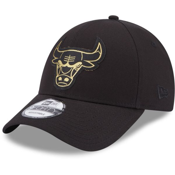 New Era 9Forty Cap - METALLIC Chicago Bulls black