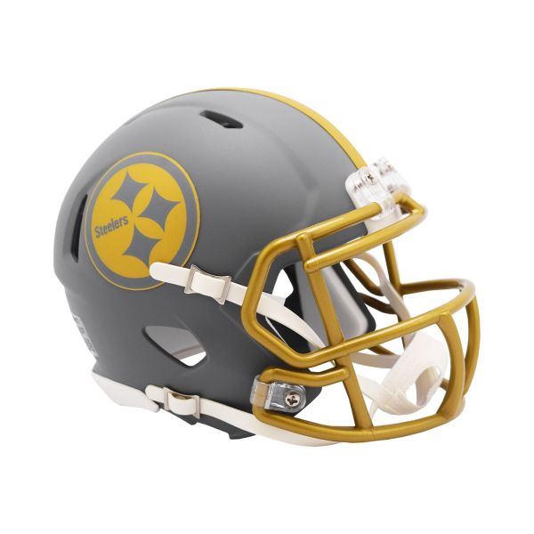 Riddell Speed Mini Football Helmet SLATE Pittsburgh Steelers