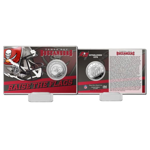 NFL Team History Silver Coin Card - Tampa Bay Buccaneers