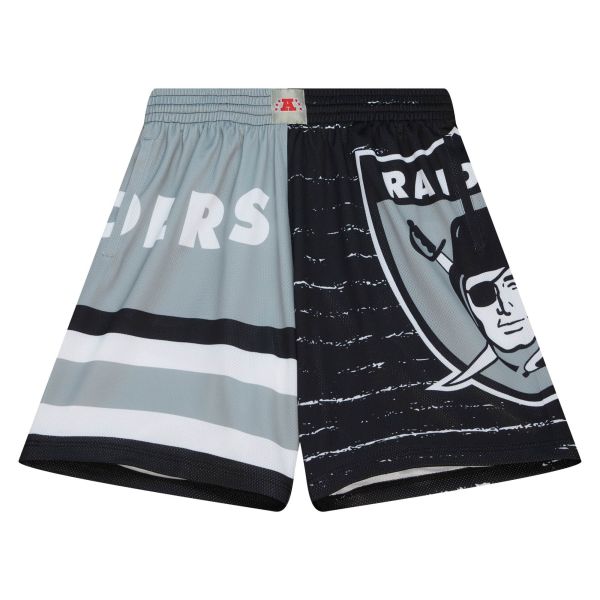 M&N Oakland Raiders JUMBOTRON 3.0 Basketball Shorts