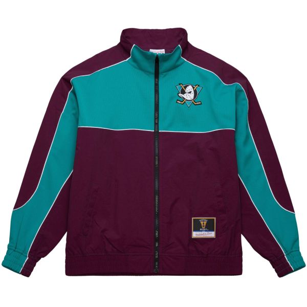 M&N Mesh Nylon Track Jacket - NHL Anaheim Ducks