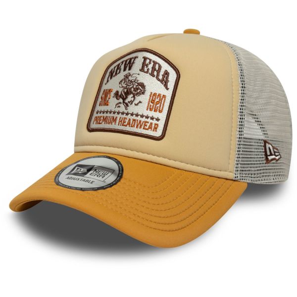 New Era A-Frame Mesh Trucker Cap - BRAND PATCH Western