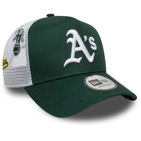 New Era A-Frame Trucker Cap - MULTI PATCH Oakland Athletics