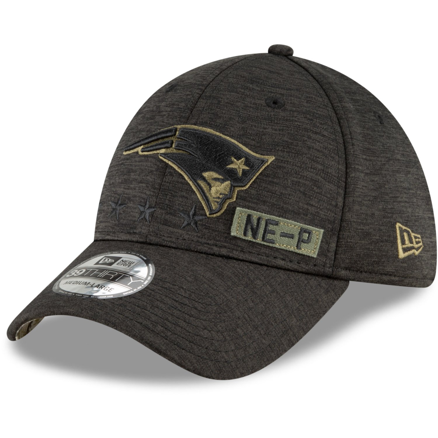 thumbnail image 2 of New Era New England Patriots 2024 Salute To Service 39THIRTY Digital Camo Hat 2 of 6
