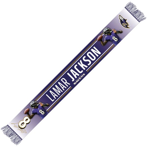 Winter Fan Schal - NFL Baltimore Ravens LAMAR JACKSON