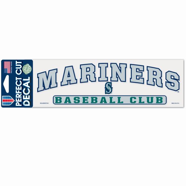 MLB Perfect Cut Aufkleber 8x25cm Seattle Mariners