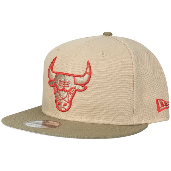 New Era 9Fifty Snapback Cap - Chicago Bulls camel beige oliv