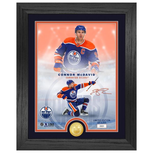 Connor McDavid Edmonton Oilers NHL Signature Coin Bild
