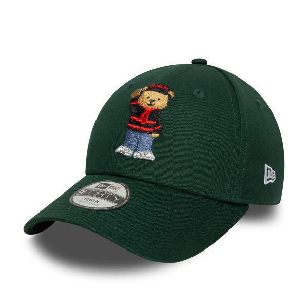 New Era 9Forty Enfants Cap - AC MAILAND BEAR dark green