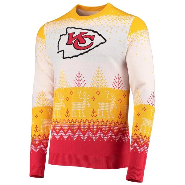 NFL Ugly Sweater XMAS Knit Pullover - Kansas City Chiefs