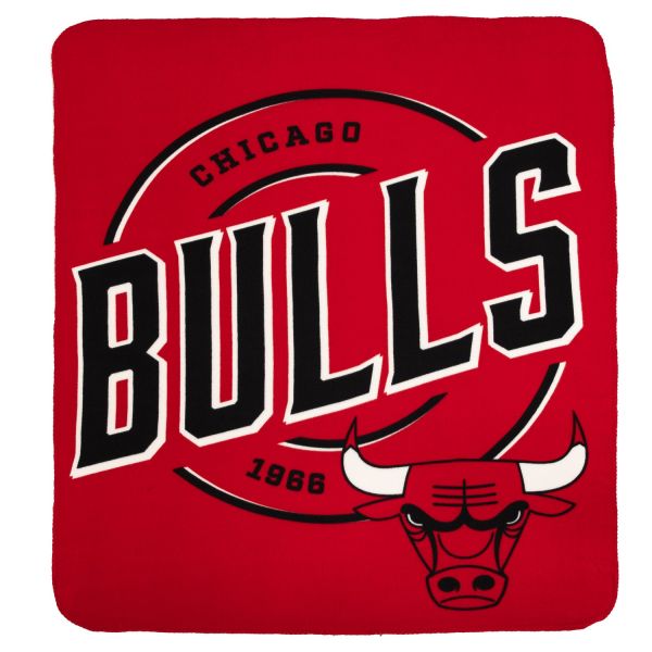 Chicago Bulls NBA Fleece CAMPAIGN Throw Brush Blanket