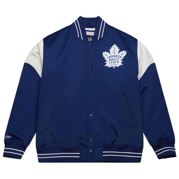 M&N Heavyweight Satin Jacket NHL Toronto Maple Leafs