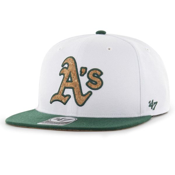 47 Brand Captain Snapback Cap - CORKSCREW Oakland Athletics