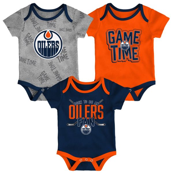 Outerstuff NHL Infant 3pcs Bodysuit-Set Edmonton Oilers