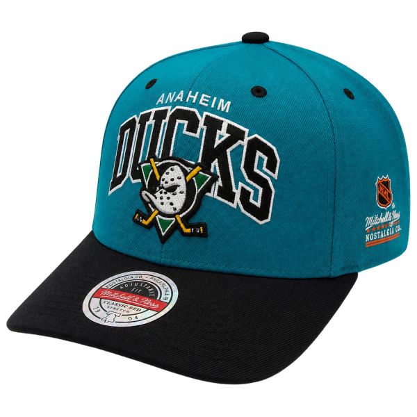 M&N Stretch Snapback Classic Red Cap - Anaheim Ducks