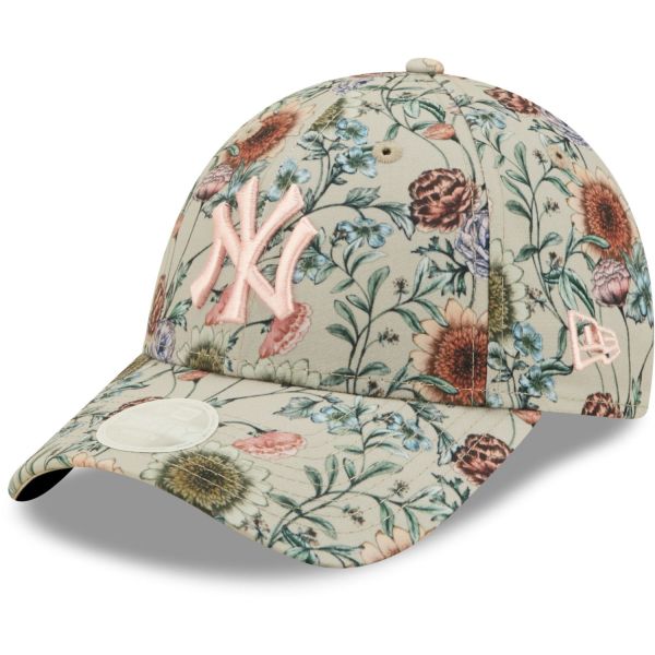 New Era 9Forty Femme Cap - FLORAL New York Yankees stone
