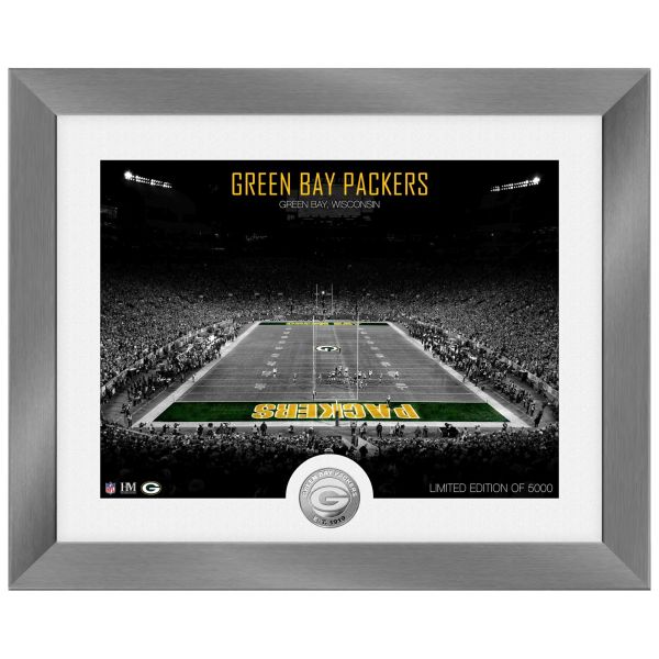 Green Bay Packers NFL Stade Silver Coin Photo Mint