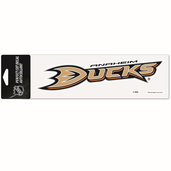 NHL Perfect Cut Aufkleber 8x25cm Anaheim Ducks