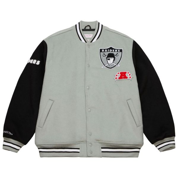 M&N Legacy Varsity Wool Jacket - NFL Oakland Raiders