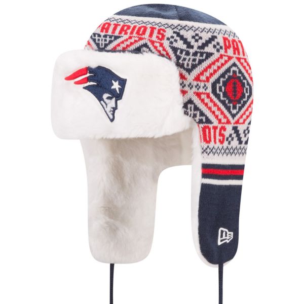 New Era Wintermütze FESTIVE TRAPPER - New England Patriots