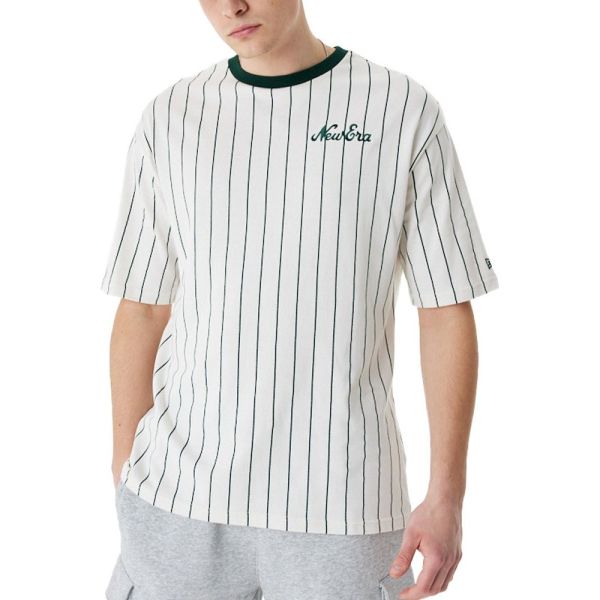 New Era Oversized Shirt - PINSTRIPE off white