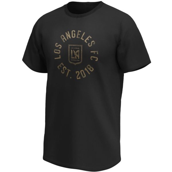 LA Galaxy Tubular Logo MLS Soccer Shirt noir