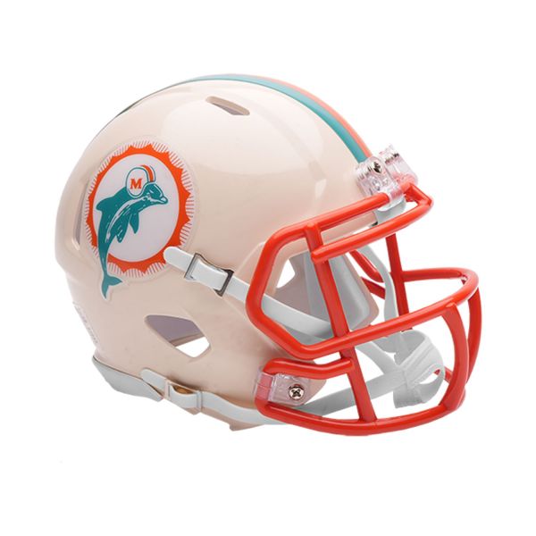 Riddell Speed Mini Football Helm RETRO Miami Dolphins
