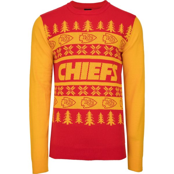 NFL Ugly Sweater XMAS Knit Pullover - Kansas City Chiefs