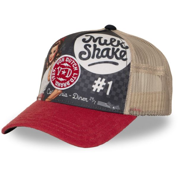 Von Dutch Trucker Mesh Snapback Cap - VINTAGE PRINT