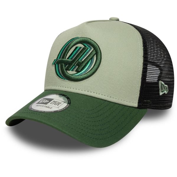 New Era A-Frame Snapback Trucker Cap - F1 HAAS grün