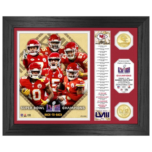 Kansas City Chiefs Super Bowl LVIII Championship Coin Frame